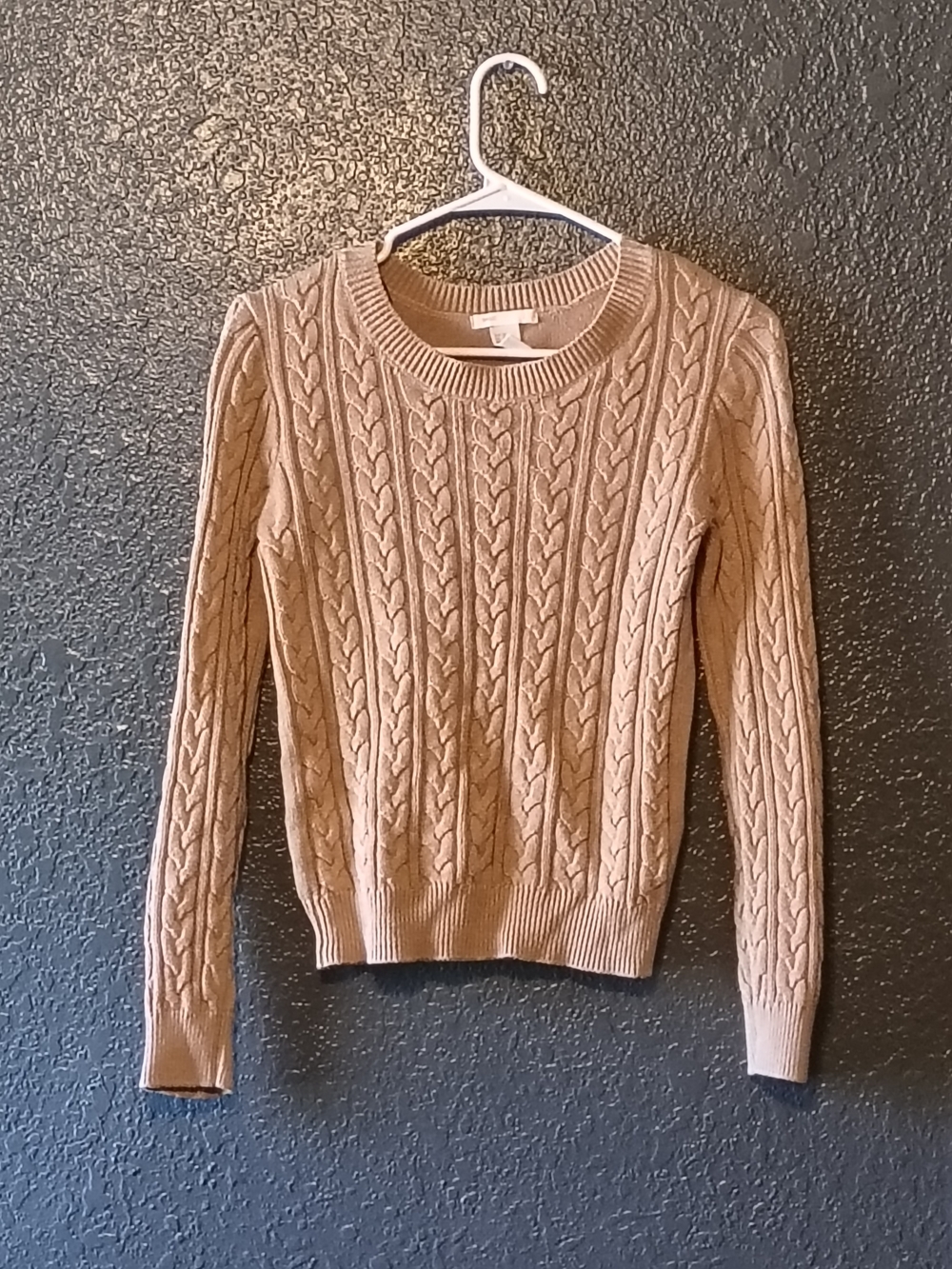 H&M Cable Knit Tan Sweater